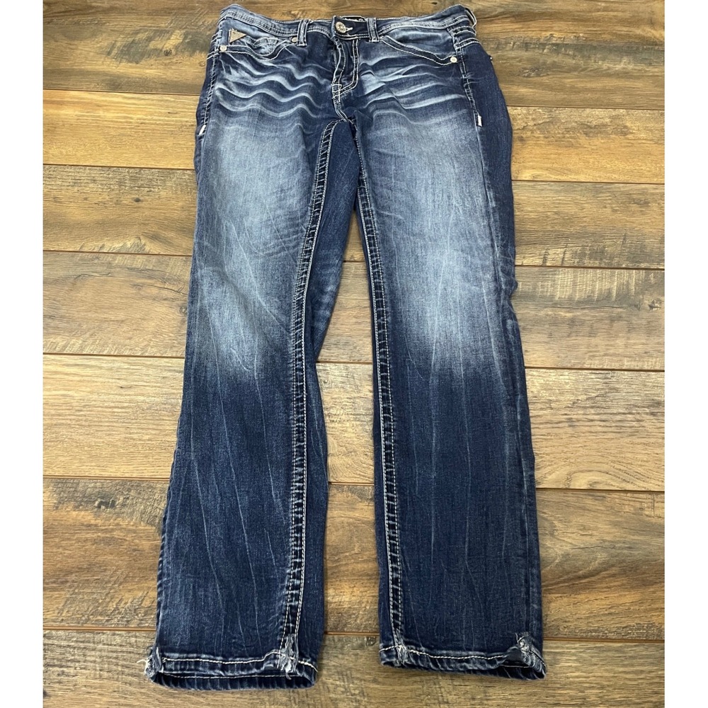 Salvage Supply Co Havoc Straight Jeans 36R Dark Wash Western Streetwear Stretch